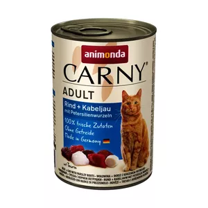 Wet cat food animonda Carny 400 g can — beef, adult cats, protein 11.5%, moisture 79%