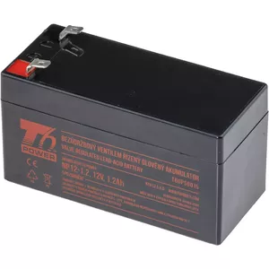 Akumulators T6 Power NP12-1.2, 12V, 1.2Ah