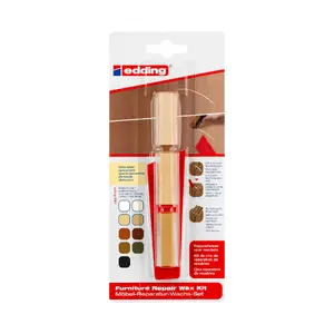 Edding 8901 Furniture repair crayon set made of wax for spruce and pine surfaces