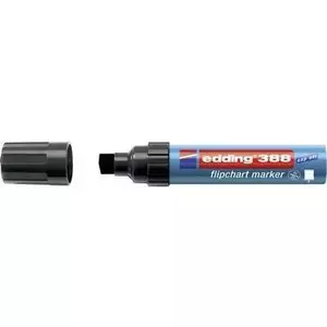 Flīpčarta marķieris Edding 388 melns, gals 4–12 mm, pastāvīgā tinte