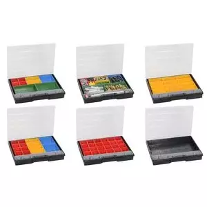 Storage assortment box allit EuroPlus Flex size 37-15, impact-resistant polypropylene