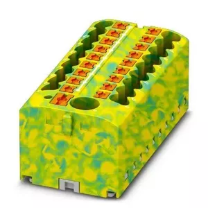 Phoenix Contact 1091670 Distribution Block, 6/18x2.5, Green/Yellow