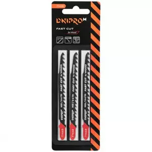 Jigsaw blades DNIPRO-M T144D for wood 100 mm pack of 3
