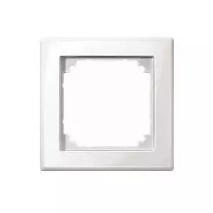 Wall plate / switch cover Merten 478119 White, single-piece cover for compatible Merten switches