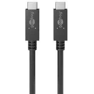 USB Cable Wentronic 49254 USB 3.2 Gen 2 1m USB C Black