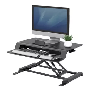Desk Converter Fellowes Lotus LT Height Adjustable Sit Stand Desk Riser