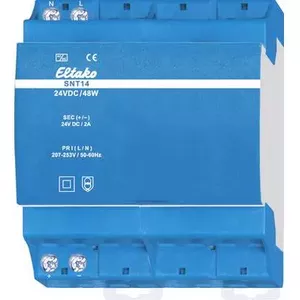 Блок питания на DIN-рейку Eltako SNT14-24V 48W 2A – 24 В DC, 48 Вт, 2 А, монтаж на DIN-рейку