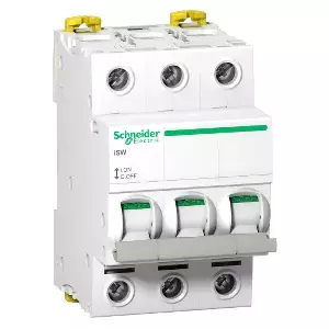 Разъединитель Schneider Electric A9S65363 3-полюсный белый IP20 63A 415V AC