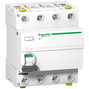 Schneider Electric A9Z24440 noplūdes strāvas aizsargierīce, 4P, 40A, A tips, 380-415V