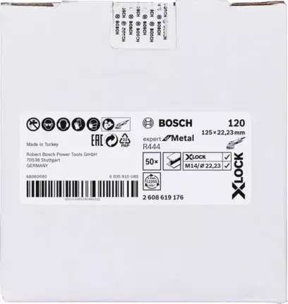 Sanding disc Bosch X-LOCK R444 EXPERT FOR METAL Photo 2