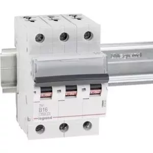 Circuit breaker Legrand Tx3 C16A 3P 6 kA model 403545