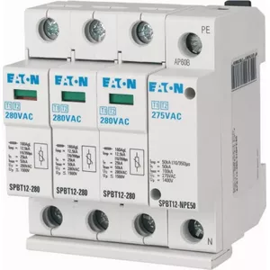 Устройство защиты от перенапряжений EATON SPBT12-280-3+NPE50 Тип 1+2 12.5кА 280В
