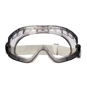 3M 7000032480 Safety Goggles with Nylon Frame and Transparent Lenses in Grey