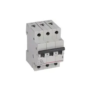 Автоматический выключатель Legrand 419171 B25A 3P 6kA – 3-полюсный, B-характеристика, 25 А, отключающая способность 6 кА