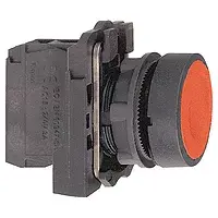Schneider Electric XB5 Push Button, 22mm, Red, Spring Return, 1NC