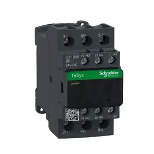 Kontaktors Schneider Electric LC1D 3P, nominālā izolācijas sprieguma 690 V, Uimp 6 kV, 25 A spolē LC1D25BD