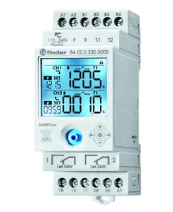 Finder 84.02.0.230.0000 Multifunction Timer Relay 16A 110-240V AC