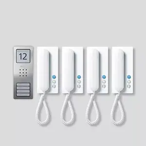 Домофон Siedle SET CA 812-4 E/W Нержавеющая сталь Белый