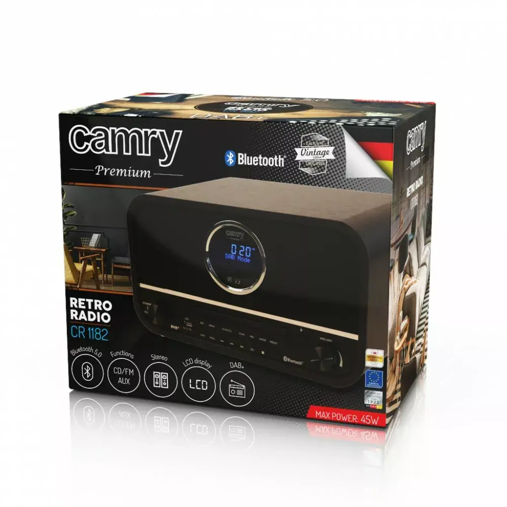 Camry CR1182 tabletop radio — DAB USB Bluetooth Photo 2