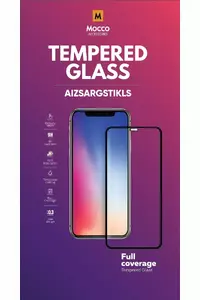 Mocco Full Face Tempered Glass Screen Protector for Xiaomi Mi 10T and Mi 10T Pro, Full Glue with Frame, Black