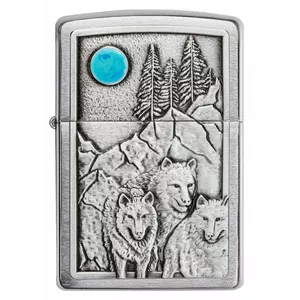Windproof Metal Lighter Zippo 49295 — Windproof refillable metal pocket lighter