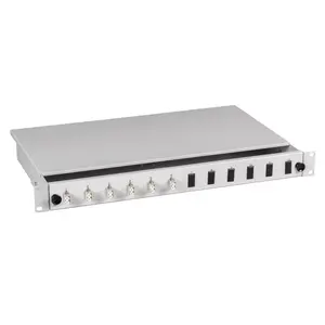 Patch panel EFB Elektronik BA71901.12OM4 — 12‑port LC, OM4, grey, 483×44.5×244 mm