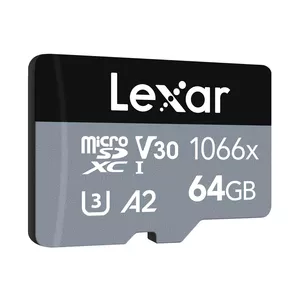 Lexar Professional 1066x microSDXC UHS-I Cards SILVER Series 64 GB Class 10