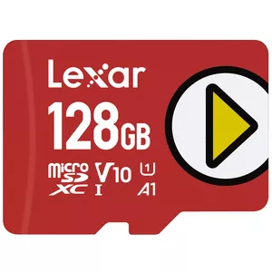 Flash Memory Lexar 128GB microSDXC UHS-I Card Model PLAY