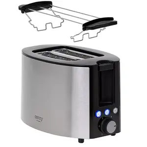 Toaster Camry Premium CR 3215 2 slice 1000 W Stainless steel