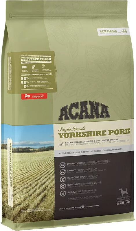 Sausā suņu barība ACANA Singles Yorkshire