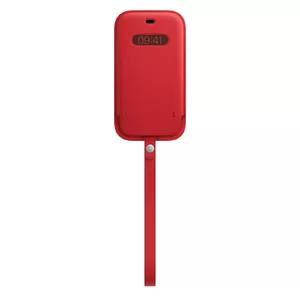 Leather Sleeve with MagSafe for Apple iPhone 12 / 12 Pro — Red