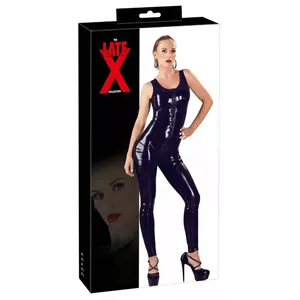 Кэтсьют-боди late x Latex Catsuit Bodie S черный 0,4 мм без рукавов с 3-полосной молнией