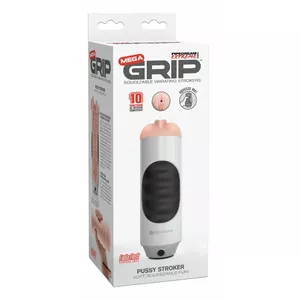 Masturbator Pipedream Silicone Black – vibrating stroker, length 23.7 cm, insertion 15 cm, Ø 0.9 cm, ABS/TPE