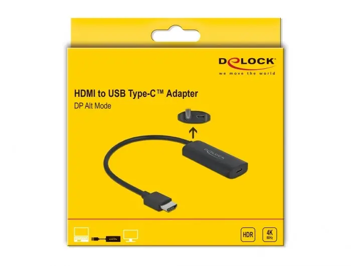 Адаптер HDMI-A male на USB Type-C female DeLOCK 63251 Photo 10