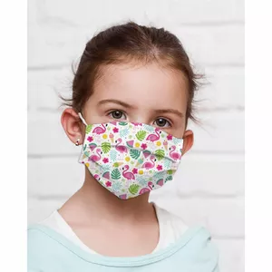 Mocco Flamingo Child Cotton Face Mask Multiple Use 15x25 cm