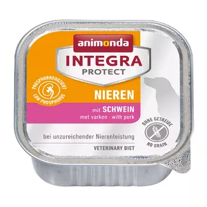 Консервы для собак animonda Integra Protect Nieren с свининой, взрослым, 150 г лоток, 73% влаги, 16% жира