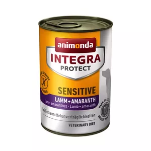 Влажный корм для собак animonda INTEGRA Protect Ягнёнок + Амарант 400 г — взрослым, при пищевой аллергии, без сои и глютена