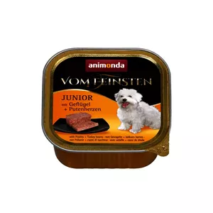 animonda Vom Feinsten with poultry + turkey hearts Sirds, Putnu gaļa, Tītars Junior 150 g