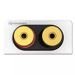 Socket outlet Kindermann 7456000414 2 x RCA Black Gold White