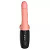 Вибратор с толчком King Cock Silicone Black Photo 5