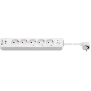 Jaudas slēdzis Goobay 5-veidu ar slēdzi un USB
