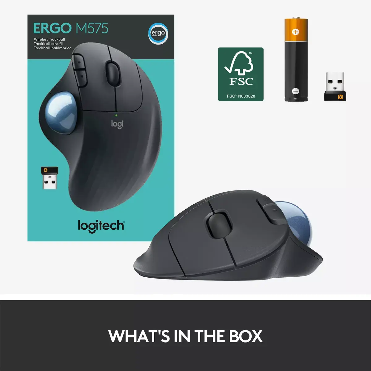 Pele Logitech ERGO M575 Wireless Trackball Photo 13