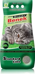 Clumping Cat Litter Super Benek Standard Zielony Las, 10 L, brand super benek