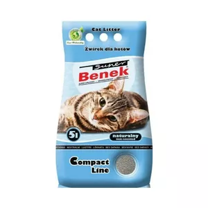 Certech Super Benek Compact Compact Natural - Kaķu pakaišu pakaišu materiāls 5 l