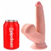 Dildo King Cock TDC with Swinging Balls 6in Photo 2
