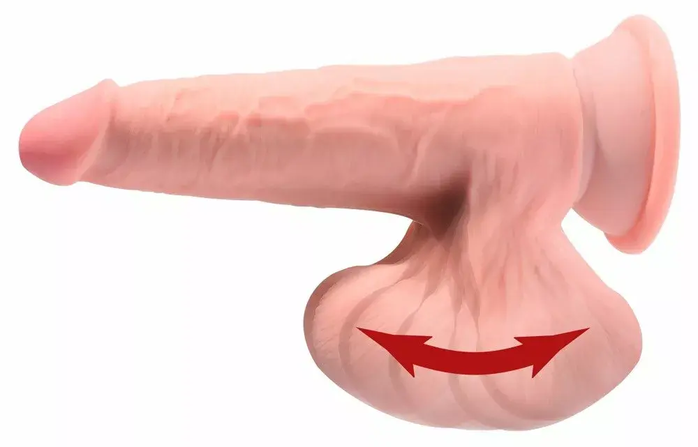 Dildo King Cock TDC with Swinging Balls 6in Photo 4