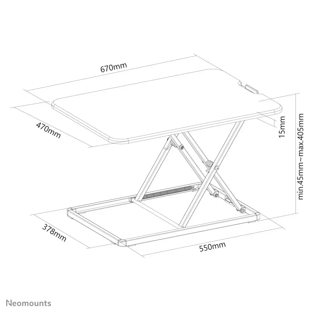 Sit-stand workstation Neomounts NS-WS050BLACK Photo 19