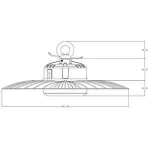 LED High Bay gaismeklis bousval-electrique Xitanium HBUD-150 150W 140 lm/W 4000K IP65