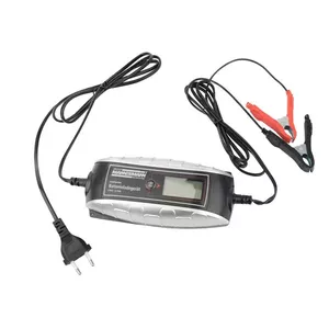 Vehicle battery charger Brüder Mannesmann M12715, 6–12 V, LCD display, Type C plug