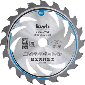 Пила дисковая KWB 583354 15 см для ДСП Древесины Пластика
